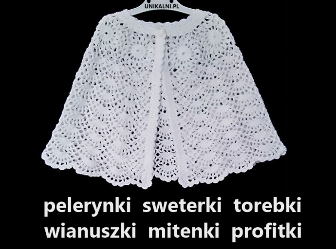 Dodatki komunijne – swetry, torebki i wianuszki - ręcznie robione do Pierwszej Komunii Świętej.