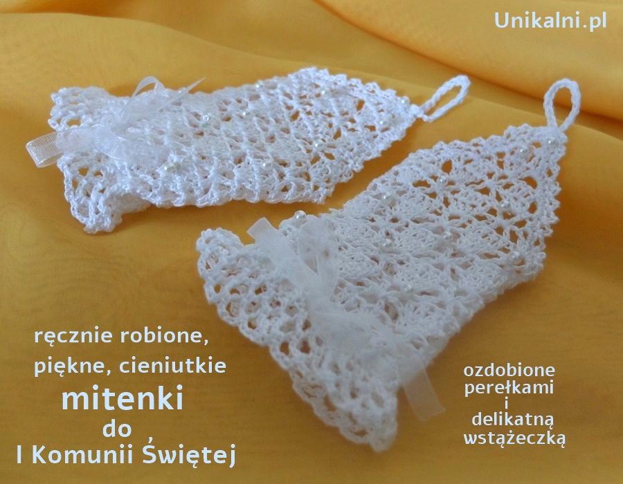 mitenki do I komunii do alby sukienki unikalni pl