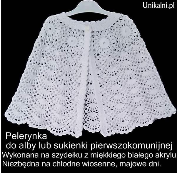 pelerynka do alby sukienki komunijnej unikalni pl