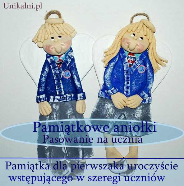 pasowanie na ucznia pamiatkowy aniol unikalni pl