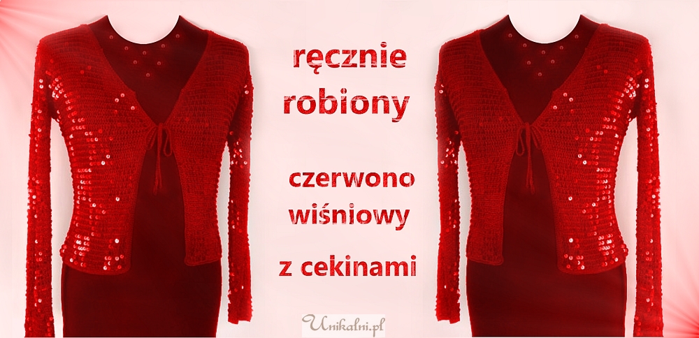 cekinowy recznie robiony sweter unikalni pl