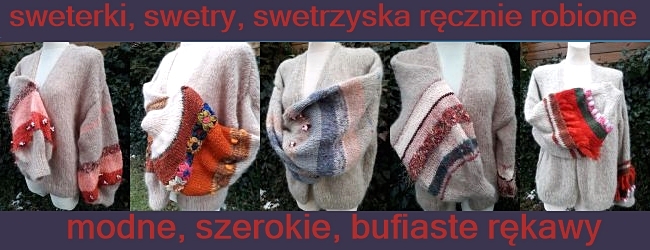 sweter szerokie rekawy w paski unikalni pl