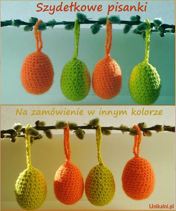 szydelkowe pisanki dekoracje wielkanocne unikalni pl
